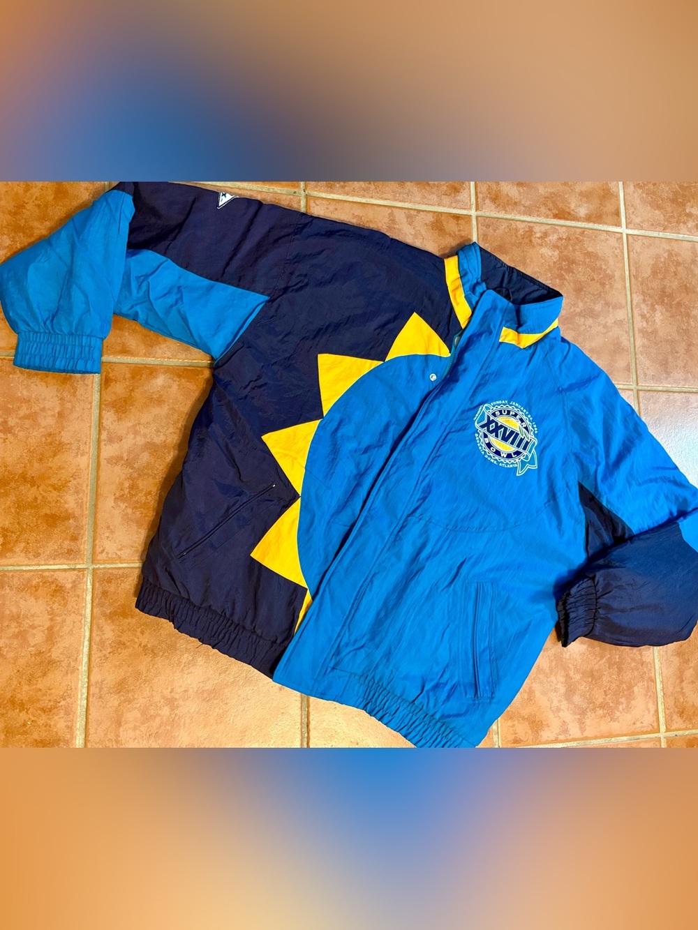 RARE Vintage Super Bowl XXVIII Jacket Size L Atlanta Georgia